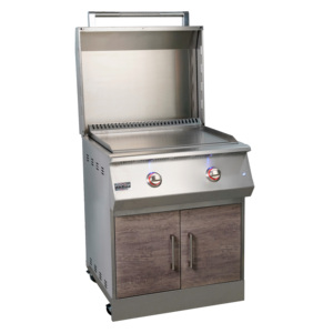 Isla de Cocina para Exteriores con Parrilla, Recubrimiento de Polvo Negro - Product Image 2
