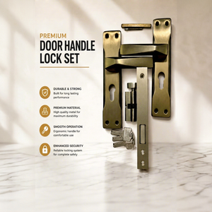 Modern Ambidextrous Rust Resistant Door <b>Lock</b> Hardware Set <b>Security</b> Lever Handle Mortise <b>Lock</b> with Cylinder - Product Image 1