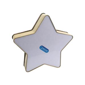 2023 vendita calda a forma di stella pentagono personalizzato barattolo di latta scatola di biscotti torta biscotto in metallo regalo di natale scatole di imballaggio al cioccolato - Product Image 5