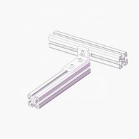 4040 & 4040 Support d'angle intérieur fendu à 3 trous en aluminium Support en aluminium en forme de L pour profilé à fente en T #6011