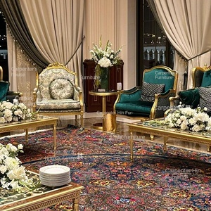 Pháp Cổ Điển Khung Gỗ Nhung Ba Ghế <span class=keywords><strong>Sofa</strong></span> Có Thể Tháo Rời Có Thể Giặt Cho Phòng Khách Phòng Tiếp Tân Căn Hộ Nhỏ - Product Image 4