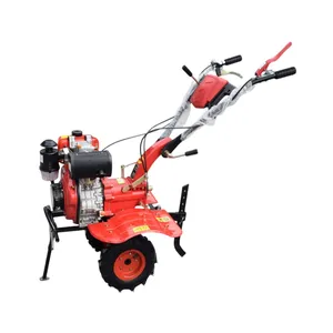Fabrika fiyat tarım araçları küçük dizel güç yeke iki tekerlekli traktör ev kullanımı Mini pulluk makinesi