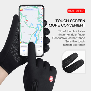 Guanti da equitazione impermeabili in pile invernale con Touchscreen caldo per sport all'aria aperta <span class=keywords><strong>e</strong></span> ciclismo - Product Image 2
