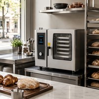 Four combiné professionnel certifié NSF, électrique, gaz, vapeur, convection, pour restaurant, 4, 6, 10, 20, 40 plateaux