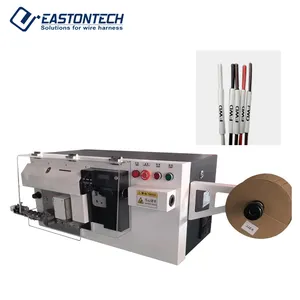EW-1260 mesin tabung kode memasukkan nomor otomatis sepenuhnya mesin memotong kabel pengupasan mesin penanda crimping