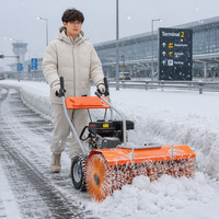 Souffleuse à neige électrique autoportée 3-en-1 avec moteur Loncin 196cc 6.5HP pour le nettoyage des trottoirs
