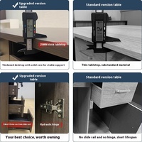 Escritorio de Oficina Modular Contemporáneo de Lujo, Extensible de 2 a 8 Plazas, Estación de Trabajo Compartida, Muebles Modernos de Madera para el Hogar