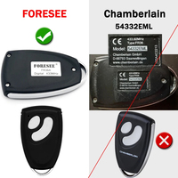 Mando a distancia para puerta de garaje eléctrica FORESEE FR36 FR36A FR36B FR38 FR42 FR46 FR1 FR4 FR11 FR30 FR32 de 433,92 MHz