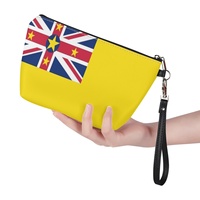 Pochette de voyage personnalisée avec drapeau national de Niue, imprimée UV, pour les voyages, l'organisation des produits de beauté dans la salle de bain et l'inventaire de détail
