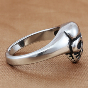 <b>Skull</b> <b>Ring</b> Men's Stainless Steel Silver Punk Style Retro Fashion Jewelry Gift 280723 - Product Image 3