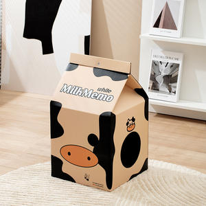 Milch kasten form Cat Scratcher Karton haus Big Cat Scratcher Cat House Karton - Product Image 2