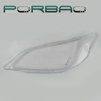 PORBAO pour Civic 2003-2005 Accessoires de voiture, couvercles de phares avant en verre transparent, lentilles de phares en plastique