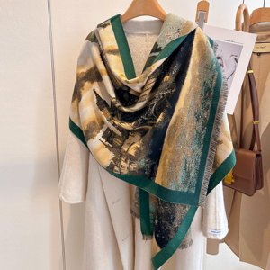 Thời Trang Mới Tháp <span class=keywords><strong>Eiffel</strong></span> Mô Hình Pashmina Khăn Choàng 185*65Cm Mùa Đông Ấm Chăn Khăn Choàng Phụ Nữ Hai Mặt Cashmere Khăn Choàng Khăn Choàng - Product Image 4