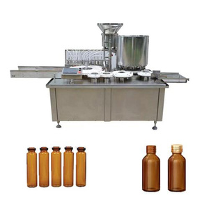 Machine de remplissage pour petites bouteilles de 10 ml de sérum antioxydant avec ingrédients actifs - Product Image 1