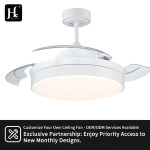 Ventilador de Techo Retráctil Moderno de 42 Pulgadas con Aspas Invisibles Tuya Inteligente, con Luces LED y Control Remoto - Product Image 4