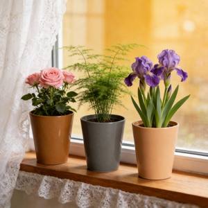 กระถางดอกไม้ทรงสามเหลี่ยม กระถางเซรามิก กระถาง<span class=keywords><strong>ต้น</strong></span>ไม้ กระถางดอกไม้และกระถางปลูกต้นไม้-เป็นมิตรกับสิ่งแวดล้อม ทนทาน ใช้ได้ทั้งภายในและภายนอกอาคาร - Product Image 3