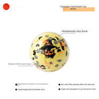 Jouet Squishy Halloween à remplir soi-même, avec liquide transparent et pièces de pâte à modeler au centre, figurine 3D miniature, à remontée lente