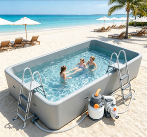 Piscina Inflable Personalizada de Diferentes Tamaños, Piscina Elevada Portátil para Exteriores, Piscina Gigante para Patio Trasero - Product Image 1