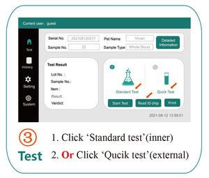 고품질 수의사 형광 면역분석기 및 반려동물 신속 검사 키트 동물 <span class=keywords><strong>IVD</strong></span> 형광 면역분석기 - Product Image 2