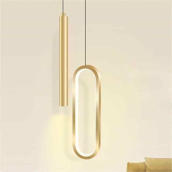 Modern Minimalist Bedroom Bedside Chandelier Creative Living Room Hanging Wire Pendant Light