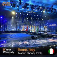 Écran LED d'intérieur P2.976 P3.91 500*1000mm pour studio TV, diffusion, taux de rafraîchissement élevé, mur vidéo à épissure sans soudure