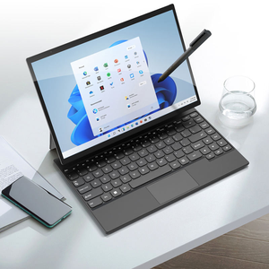 <span class=keywords><strong>Ordinateur</strong></span> <span class=keywords><strong>portable</strong></span> 2-en-1 2026 14 pouces IPS Intel Celeron N95 Windows 11 Pro 16 Go SSD Clavier anglais sans fil - Product Image 1