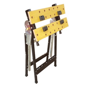 Adjustable Woodworking Table <strong>Work</strong> Bench <strong>Stand</strong> Saw Horse Portable Folding <strong>Work</strong> Bench - Product Image 3