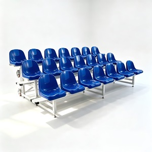 Banc de tribune en aluminium à 3 niveaux avec sièges en baquet, système de sièges portable, durable <span class=keywords><strong>et</strong></span> pliable NLP-ZKBB-R3-21 - Product Image 3
