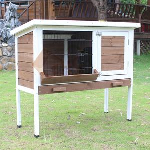 Jaula pequeña de madera para conejos, jaula pequeña de alambre de metal para techo de ASTO, para casa de madera de abeto - Product Image 6