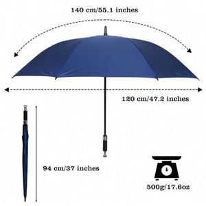 Parapluie de golf personnalisé imprimé, poignée en plastique de haute qualité, couleurs personnalisées pour les cadeaux promotionnels d'entreprise en gros - Product Image 5