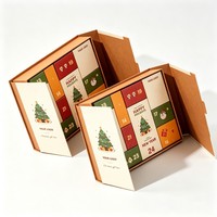 Boîte à courrier en carton ondulé pour cadeaux de Noël, pour l'envoi et l'emballage de cadeaux, boîte cadeau calendrier inversé