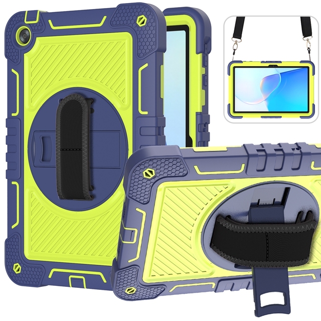 For Huawei MatePad 11 Matepad SE 2023 Tablet Case Kid Safe 360 Rotate Table Hand Shoulder Strap Shockproof Stand Tablet Cover