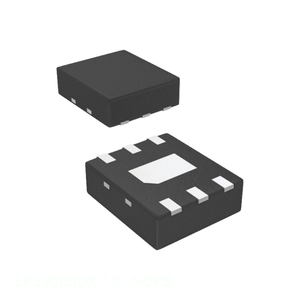 ชิ้นส่วนวงจรอิเล็กทรอนิกส์ LP5900SDX-1.8/NOPB 6 WDFN แผงสัมผัสการจัดการพลังงาน (PMIC) - Product Image 1