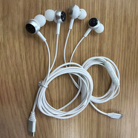 Écouteurs filaires USB-C personnalisés OEM avec logo LED lumineux, haut-parleur dynamique 10 mm, écouteurs intra-auriculaires en métal avec microphone