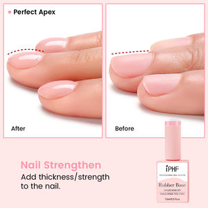 أفضل الواصلين الجدد طلاء هلامي لون جلد وردي عارية 15 طلاء أظافر قاعدة جل معطف قاعدة مطاطية - Product Image 5