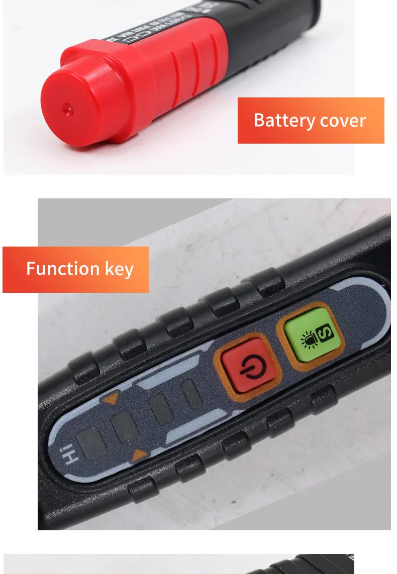 FUZRR FR90 rilevatore di tensione senza contatto strumenti elettrici indicatore di tensione penna AC tensione Test Smart Breakpoint Finder