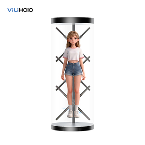 Vitrine holographique cylindrique 3D à 360 degrés avec ventilateur et affichage numérique IA pour le marketing en magasin et la vente au détail - Product Image 3