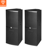 Système audio exclusif Diamond, double caisson de basses de 15 pouces, enceinte alimentée par courant alternatif, Power X Public Magic Box, enceintes de scène passives