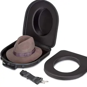 Hat Storage Bag Hot Sell EVA Fedora Carrying Case Travel Bag Carrier Storage Fedora Hat Case Packaging With Shoulder Strap