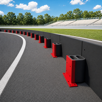 Barreras de Seguridad Modulares Resistentes a Impactos con Amortiguación de Goma para Carreras de Go Karts