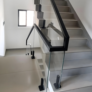 Valla de Vidrio Sin Marco con Abrazaderas, Personalizada y Profesional, de Acero Inoxidable SS2205 316 304 para Edificios de Oficinas, Restaurantes y Hoteles - Product Image 5