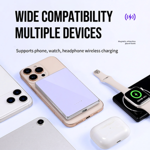 แบตเตอรี่สำรองแบบกึ่งแข็ง ชาร์จไร้สาย ความจุ 5000mAh บางเฉียบ ใช้งานร่วมกับอุปกรณ์ Apple ได้ - Product Image 3