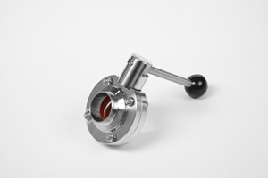 Vanne papillon sanitaire pneumatique en acier inoxydable 304/316L, à amortissement, connexion filetée, pour le contrôle du pétrole et du gaz, marque <span class=keywords><strong>KEJ</strong></span> - Product Image 5