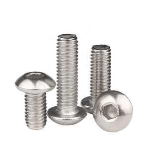 สกรูหัวหกเหลี่ยมซ็อกเก็ตหกเหลี่ยมสแตนเลส M4 M5สกรูหัวกลมหกเหลี่ยมทรงเห็ด M6 304 - Product Image 1