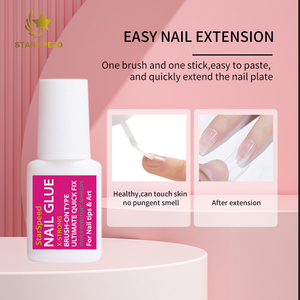 Pegamento de Uñas de Secado Rápido, 8 ml, Extra Fuerte, con Punta de Pincel, Súper Adhesivo, para Uñas Acrílicas, Profesional, para Salón y Hogar - Product Image 4