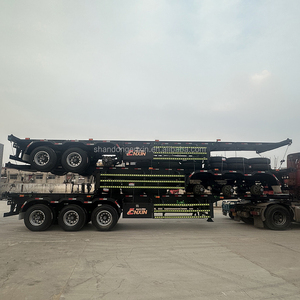 Semirremolque Esqueleto de 2/3/4 Ejes <span class=keywords><strong>para</strong></span> Contenedores de 20/40/45 Pies, Carga Útil de 40/60/80 Toneladas, Múltiples Ejes/Color/Tamaño Opcionales - Product Image 2