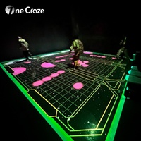 Nouveau jeu multijoueur, 6 modes de jeux interactifs par projection, projection interactive au sol sans latence pour aire de jeux commerciale intérieure