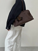 Sac fourre-tout en cuir véritable de haute qualité, personnalisé, vente en gros, grande capacité, sac à bandoulière, sac à main décontracté, polyvalent, de luxe, tendance