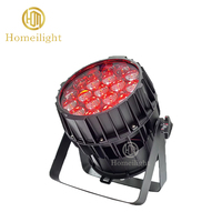 Projecteur PAR LED RGBW 19x15W avec zoom, étanche IP65, DMX512, angle de faisceau 8-60 degrés, pour événements extérieurs et fêtes