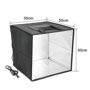 30cm 사진 스튜디오 라이트 박스 6 색 배경 휴대용 테이블 탑 라이트 박스 사진 촬영 텐트 - Product Image 2